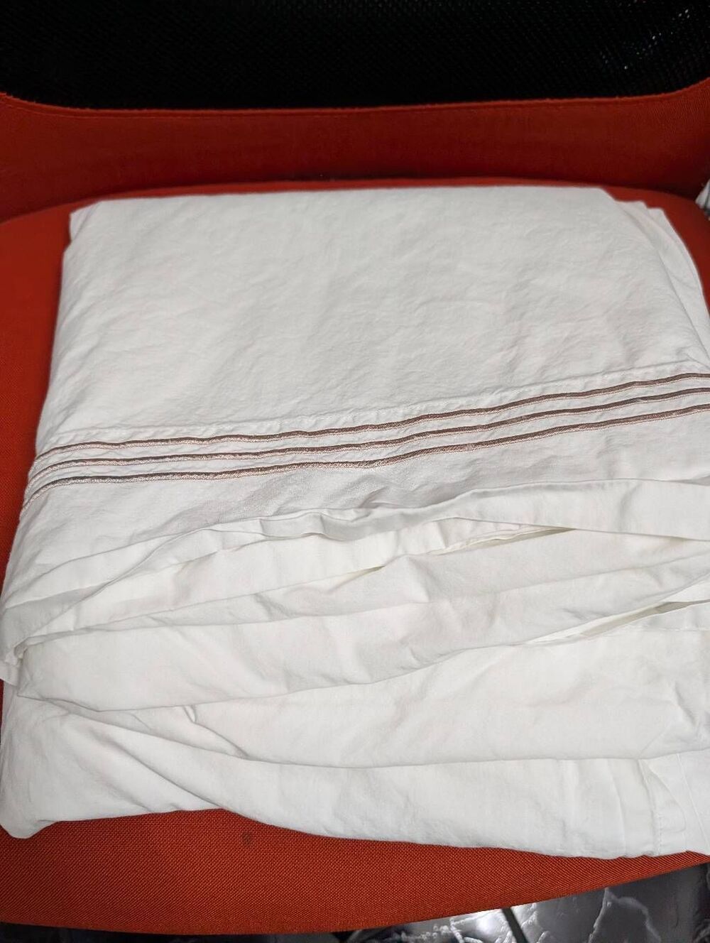 Pottery Barn Cal king flat sheet